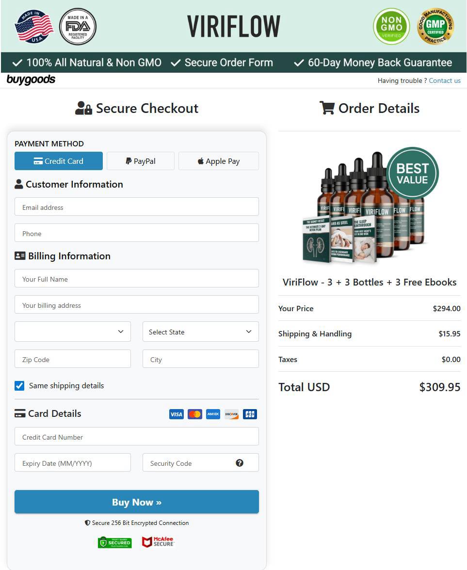 ViriFlow Order
